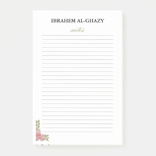 Design für Berufliche Post - Anmerkungen Post-it Klebezettel (Vorderseite)