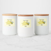 Design für Bienen und Honeycomb Lebensmitteletikett (Flaschen)