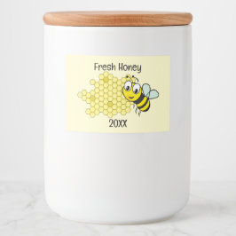 Design für Bienen und Honeycomb Lebensmitteletikett