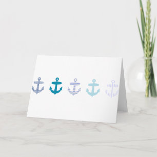 Design für blaue Anker Karte