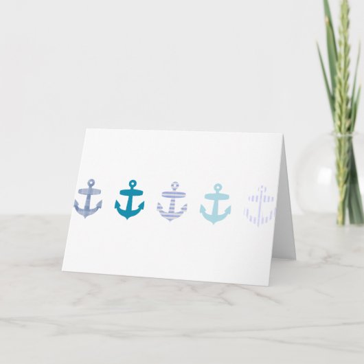 Design für blaue Anker Karte (Vorderseite)