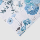 Design für blaue Floral 2 Seidenpapier (Ausschnitt)