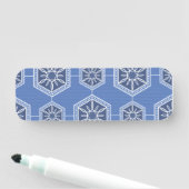 Design für blaue Ornamente Namensschild (Beispiel)
