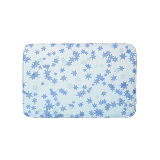 Design für blaue Sterne Badematte (Vorderseite)