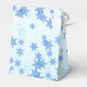 Design für blaue Sterne Geschenkschachtel (Rückseite)