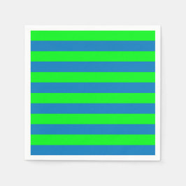 Design für blaue und grüne Streifen Serviette