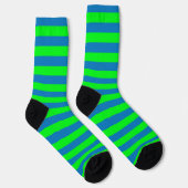 Design für blaue und grüne Streifen Socken (Rechts)