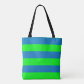 Design für blaue und grüne Streifen Tasche (Rückseite)
