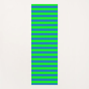 Design für blaue und grüne Streifen Yogamatte