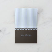 Design für blauen und braunen Affen Danke Karte (Innenseite)