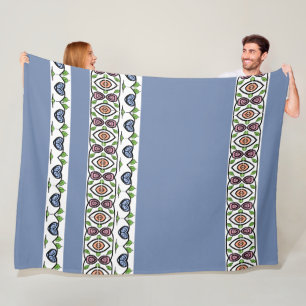 Design für blaues Herz Fleecedecke