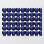 Design für blaues Saphir Fensteraufkleber (Blatt)