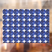 Design für blaues Saphir Fensteraufkleber (Blatt 2)