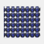 Design für blaues Saphir Fleecedecke (Vorderseite (Horizontal))
