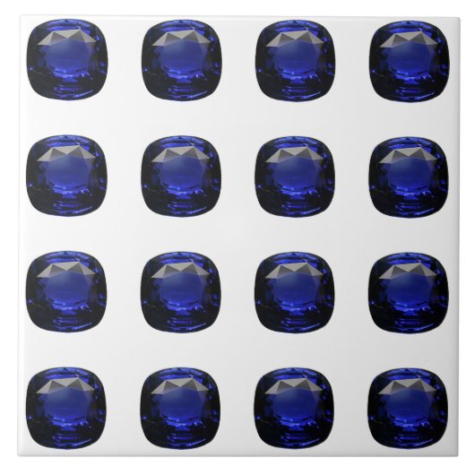 Design für blaues Saphir Fliese (Vorderseite)