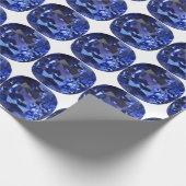 Design für blaues Saphir Geschenkpapier (Ecke)