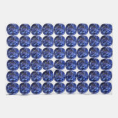 Design für blaues Saphir Geschirrtuch (Horizontal)