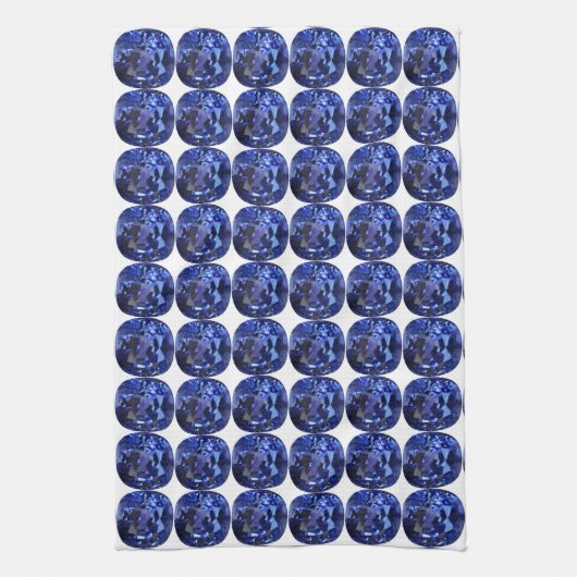 Design für blaues Saphir Geschirrtuch (Vertikal)