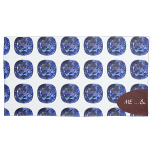 Design für blaues Saphir Kissenbezug