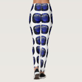 Design für blaues Saphir Leggings (Rückseite)