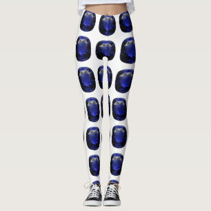 Design für blaues Saphir Leggings