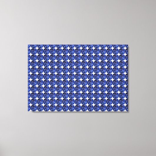 Design für blaues Saphir Leinwanddruck (Vorderseite)