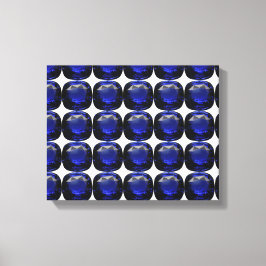 Design für blaues Saphir Leinwanddruck