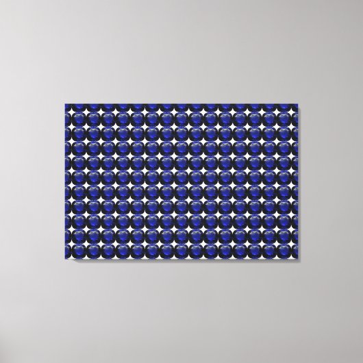 Design für blaues Saphir Leinwanddruck (Vorderseite)
