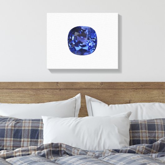 Design für blaues Saphir Leinwanddruck (Insitu (Schlafzimmer))