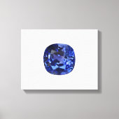 Design für blaues Saphir Leinwanddruck (Vorderseite)