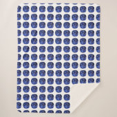 Design für blaues Saphir Sherpadecke (Vorderseite)