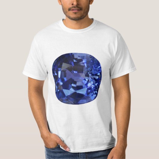Design für blaues Saphir T-Shirt (Vorderseite)