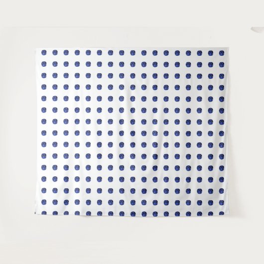 Design für blaues Saphir Wandteppich (Vorderseite (Horizontal))