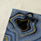 Design für Blue, Gold und Black Agate Geode Stone Strandtuch (Beispiel)