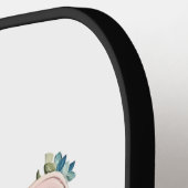 Design für Blumentexte der Super Mama Pickleball Schläger (Linke Seite)