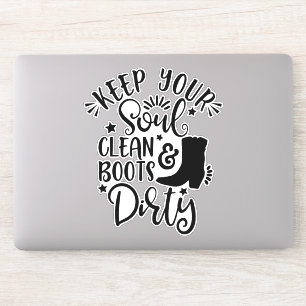 Design für Country Liebhaber Behalte Ihr Soul sau Aufkleber