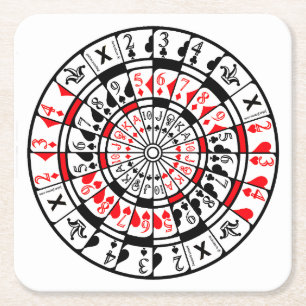 Design für Dartboard-Karte auf Untersetzer