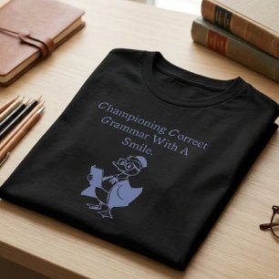 Design für das Eintreten für korrekte Grammatik mi T-Shirt