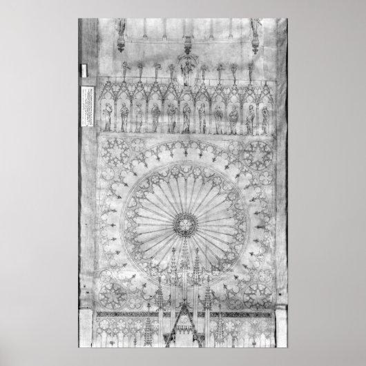 Design für das Fenster und die Galerie der Rose Poster (Vorne)