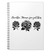 Design für das Leben auf inspirierender Mama Notizblock (Vorderseite)