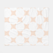 Design für das Muster "White & Peach" Fleecedecke (Vorderseite (Horizontal))