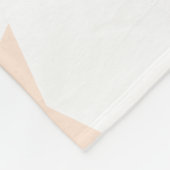 Design für das Muster "White & Peach" Fleecedecke (Ecke)
