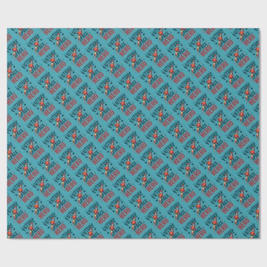 Design für das nächste Raumschiff Retro Geschenkpapier (Flach)