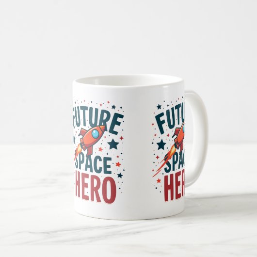 Design für das nächste Raumschiff Retro Kaffeetasse (VorderseiteRechts)