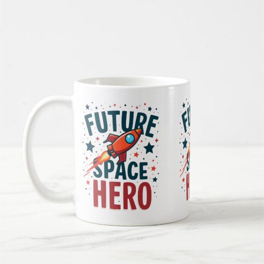 Design für das nächste Raumschiff Retro Kaffeetasse (Links)