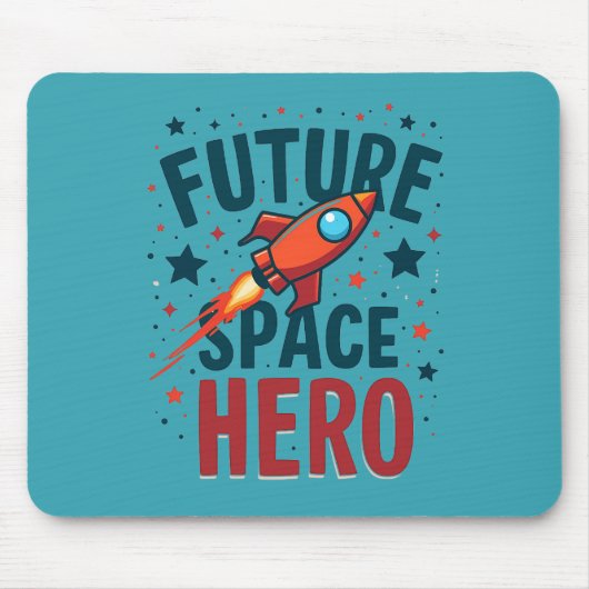 Design für das nächste Raumschiff Retro Mousepad (Vorne)