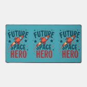 Design für das nächste Raumschiff Retro Schreibtischunterlage (Vorderseite)