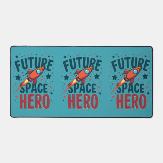 Design für das nächste Raumschiff Retro Schreibtischunterlage (Vorderseite)