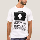 Design für das Outdoor Adventure Safety First Aid T-Shirt (Vorderseite)