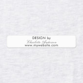 Design für das White-Script-Geschäft Etiketten (Design 1)